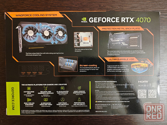 Видеокарта GIGABYTE NVIDIA GeForce RTX 4070 WINDFORCE OC 12GB Новая Донецк - изображение 4