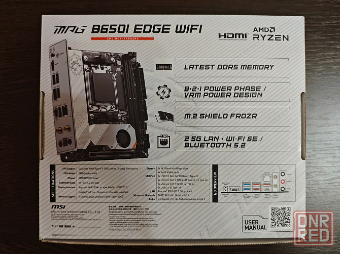 Материнская плата MSI MPG B650I EDGE WIFI AM5 Mini-ITX Новая Донецк - изображение 3