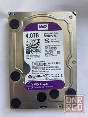 Жесткий диск 3.5" 4Тб WD Purple . Есть количество. Донецк - изображение 1