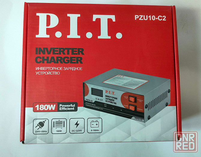 Зарядное устройство для аккумуляторов PIT PZU10-C2 12/24В, 6-100Ач Донецк - изображение 2