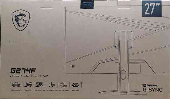 Монитор 27" MSI G274F Full HD IPS @180Hz, 1ms, 2xHDMI/DisplayPort, NVIDIA G-SYNC, HDR Донецк
