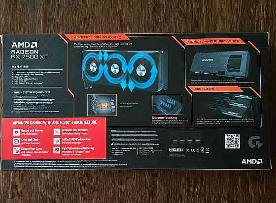 Видеокарта Gigabyte Radeon RX 7600XT GAMING OC 16GB (128bit) (2470/18000) Донецк