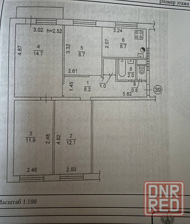 Продается 4х комнатная квартира , Кировский район площадь свободы, улица Лизы Чайкиной Донецк - изображение 8