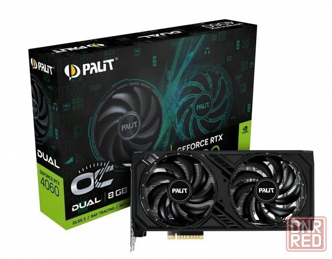 Видеокарта Palit NVIDIA GeForce RTX 4060 Dual OC 8 Гб Новая Донецк - изображение 1