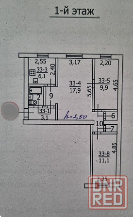 Продам 3-к квартиру в районе Зеленого Макеевка - изображение 4