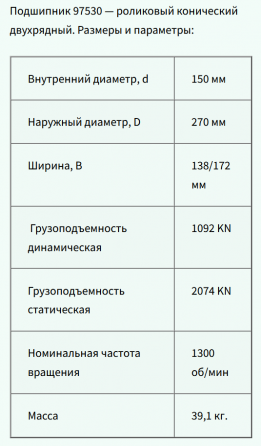 Подшипник 97530 - 150270 Донецк