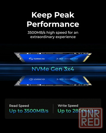 1 Tб SSD M.2 NVMe Orico J10, 3500 Mb/s, PCIe 3.0x4 Донецк - изображение 6