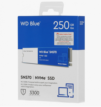 SSD WD Blue SN570 250gb NVMe 3500mb/s Новый Гарантия Донецк