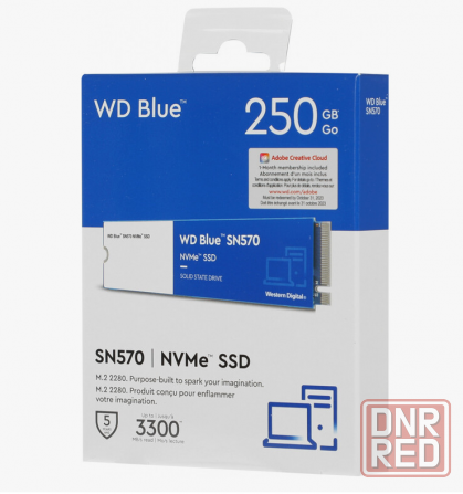 SSD WD Blue SN570 250gb NVMe 3500mb/s Новый Гарантия Донецк - изображение 1
