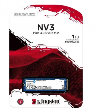 SSD Kingston NV3 1TB 6000mb/s Новый Гарантия Донецк