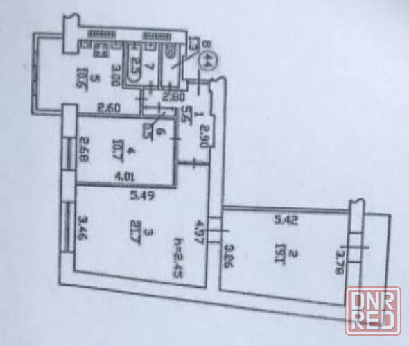Автономное отопление! Большая 3-комн квартира, Крытый рынок, б.Школьный Донецк - изображение 10