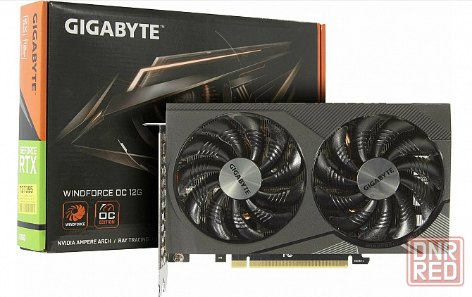 Видеокарта Gigabyte NVIDIA GeForce RTX 3060 12ГБ Windforce OC, Новая Донецк - изображение 2