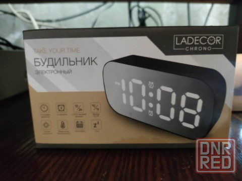 Электронные настольные часы,новые,показуют,время,дату,темп воздуха Донецк - изображение 2