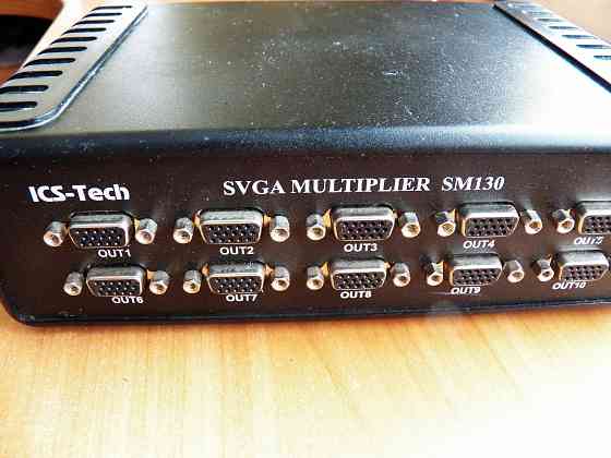 Vga multiplier разветвитель ics-tech sm 130 сплиттер 10 портов Донецк