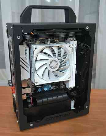 игровой m-itx пк на ryzen 5 5500+GTX 1660 Ti+16 Gb Донецк