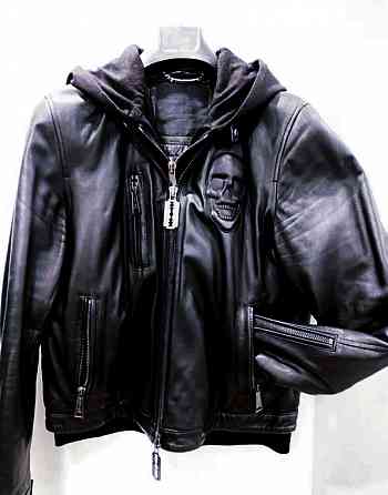 Кожаный бомбер Philipp Plein - Италия - Оригинал Макеевка