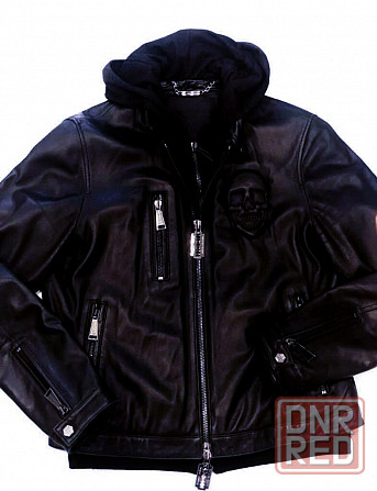 Кожаный бомбер Philipp Plein - Италия - Оригинал Макеевка - изображение 6