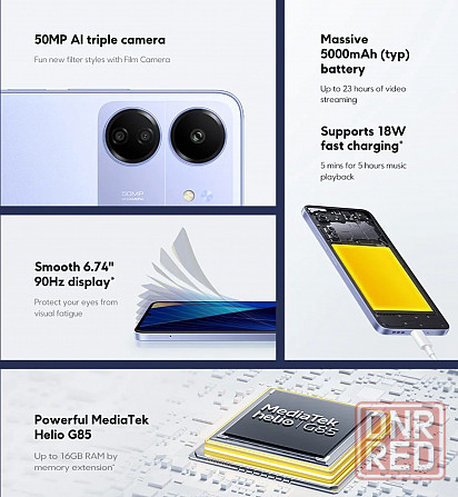 Новый!!! Pосо C65 8/256 Гб NFC global Донецк - изображение 5