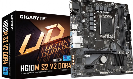 GIGABYTE H610M S2 V2 DDR4 LGA 1700 Новая Гарантия Донецк
