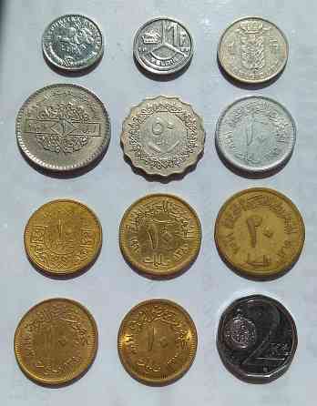 Монеты Египет, Сирия, Хорватия, Бельгия, Ливия Донецк