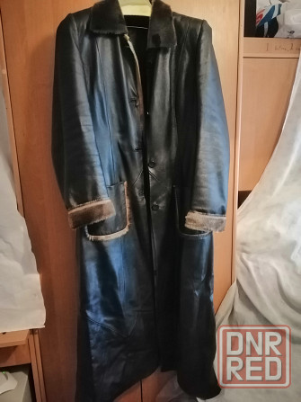 Продам пальто кожаное р. 50 Донецк - изображение 1