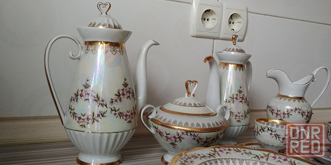 Кофейный сервиз , изысканный. Фарфор, . Коростень, 60-70 е гг Донецк - изображение 3