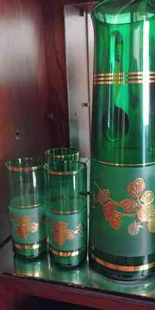 Набор кувшин+ стаканы, Bohemia, на 6 персон, 70е гг. Донецк