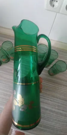 Набор кувшин+ стаканы, Bohemia, на 6 персон, 70е гг. Донецк