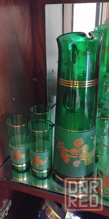 Набор кувшин+ стаканы, Bohemia, на 6 персон, 70е гг. Донецк - изображение 1