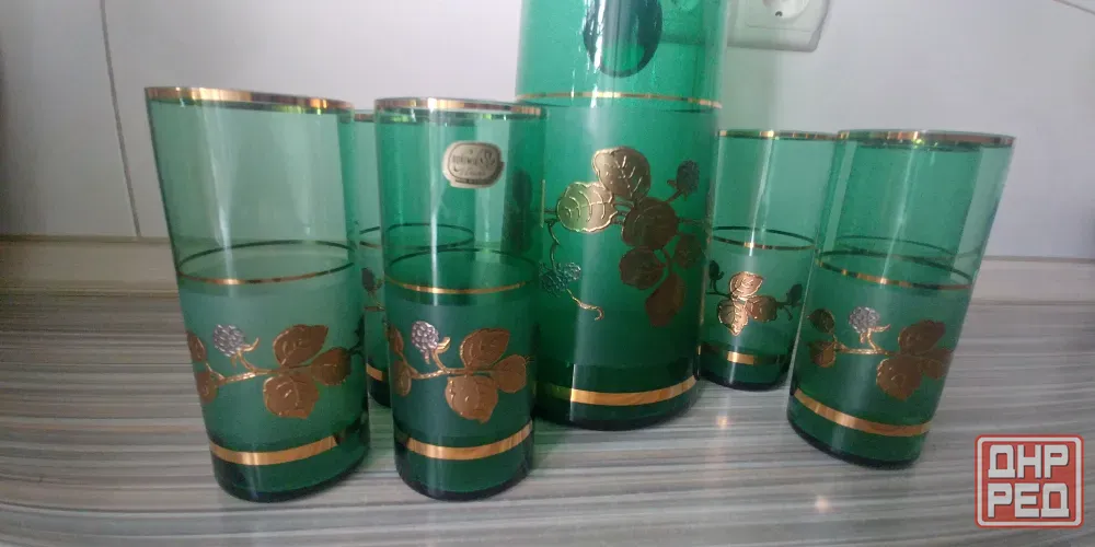 Набор кувшин+ стаканы, Bohemia, на 6 персон, 70е гг. Донецк - изображение 2