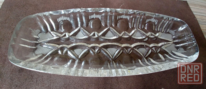 Селедочница хрусталь, 1970е гг. Донецк - изображение 1