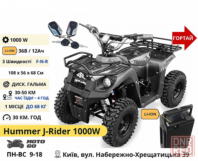 Детские (Подростковые) Электро Квадроциклы 800w 1000w 1500w, Мега Выбор! Херсон - изображение 2