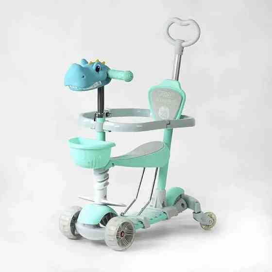 Самокат 5в1 Best Scooter з додатковими колесами,единоріжка та крокодил Херсон