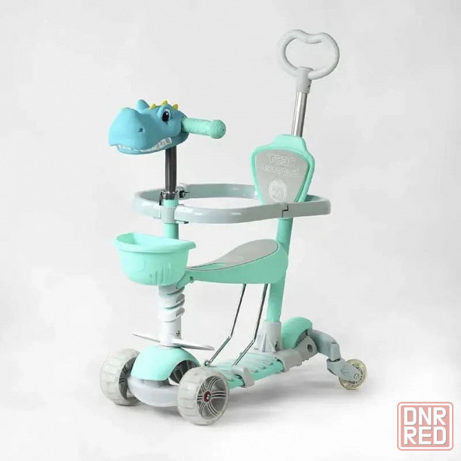 Самокат 5в1 Best Scooter з додатковими колесами,единоріжка та крокодил Херсон - изображение 3