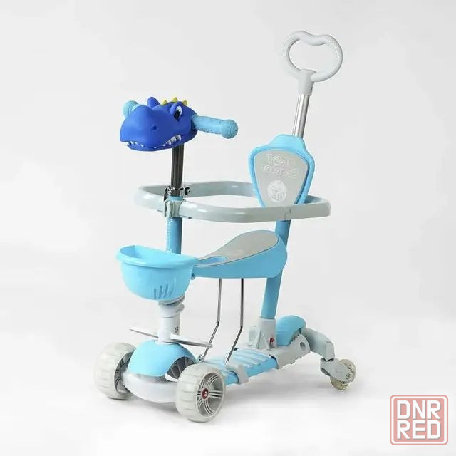 Самокат 5в1 Best Scooter з додатковими колесами,единоріжка та крокодил Херсон - изображение 2
