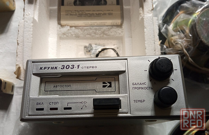 Автомобильный кассетный магнитофон крунк 303-1 стерео 1990 год ссср Донецк - изображение 3