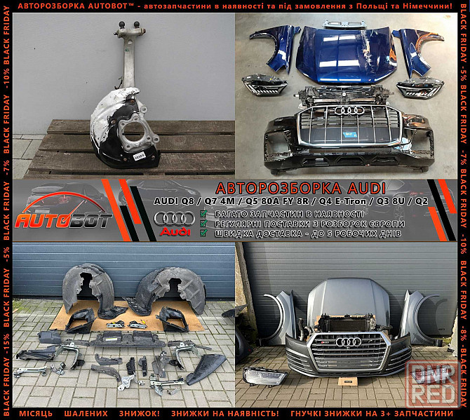 Поворотный кулак передний Audi Q7 4M Q8, Q5 80A FY Q4 Q3 Q2 Разборка Херсон - изображение 1