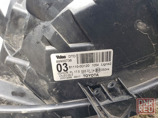 Фара передняя правая Toyota Yaris 2005-2009 89900736 разборка Херсон - изображение 2