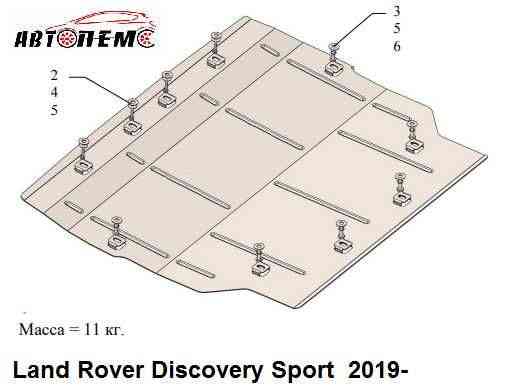 Захист двигуна Land Rover Defender Discovery Evoque Freelander Velar Херсон