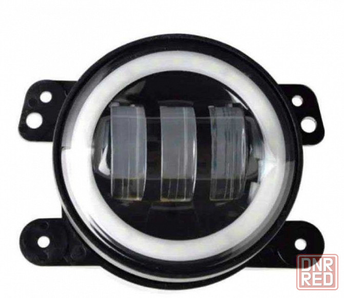 Противотуманные фары LED универсальная 4 дюйма+дхо глазки 100мм Cree Херсон - изображение 1
