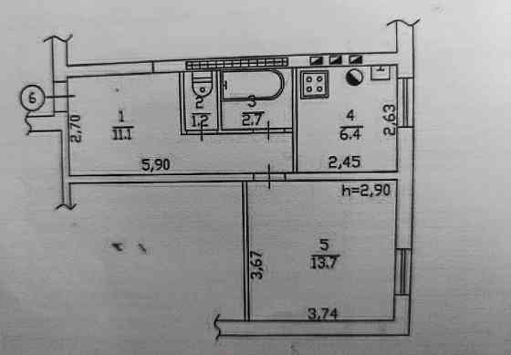 Продам 1к Киевский район Неманская Донецк
