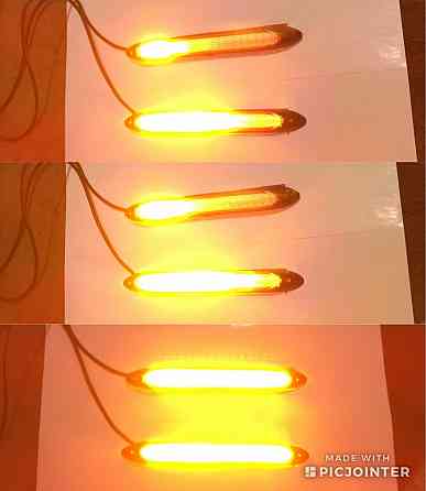 LED Дневные ходовые огни с поворотом 12v DRL ДХО Гибкие Запорожье