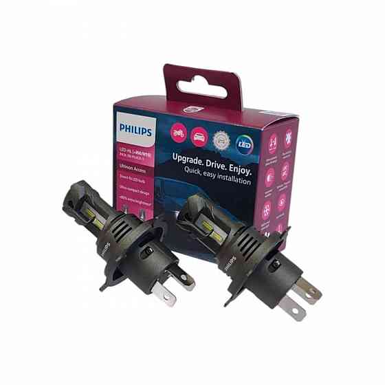 Комплект компактних H4/H7 ЛЕД ламп PHILIPS  Ultinon Access +80% 12V Запорожье