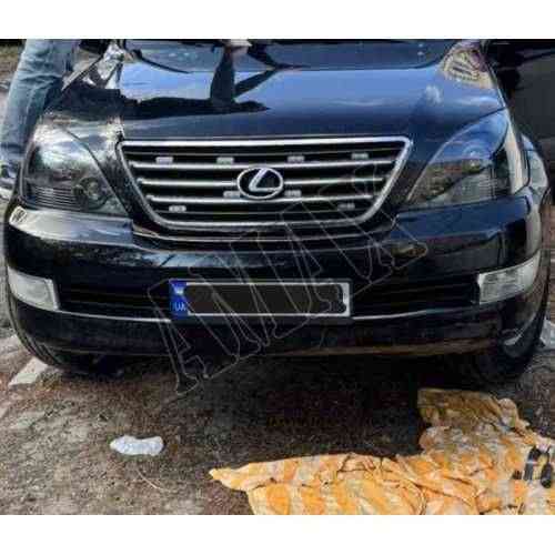 АКЦИЯ! Lexus GX470 (2002-2008) Передние фары (черные - LED) Запорожье