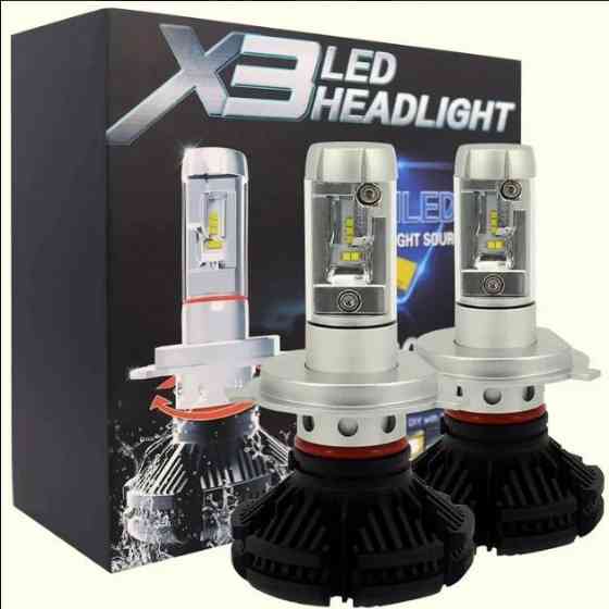 АКЦИЯ! Светодиодные лампы X3 H4 H7 H11 H3 Led Headlight 6000 Lm 50w Запорожье