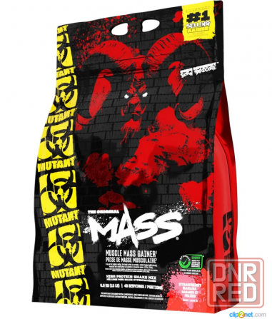 Гейнер Mutant Mass 6800 гр Клубника-банан Донецк - изображение 1