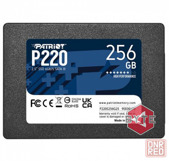 Твердотельный накопитель ssd sata iii patriot p220s256g25 256gb p220 в макеевке днр | Гарантия Макеевка - изображение 1