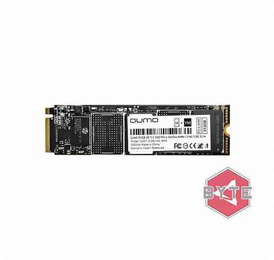 Твердотельный накопитель ssd m.2 nvme qumo novation (q3dt-512ghhs-nm2) 512гб | Гарантия Макеевка