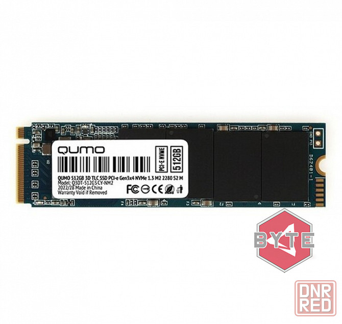 Твердотельный накопитель ssd m.2 nvme qumo novation (q3dt-512gscy-nm2) 512гб | Гарантия Макеевка - изображение 1