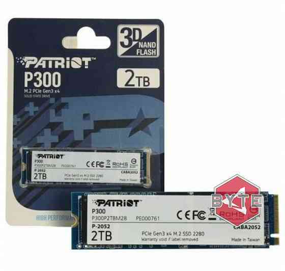 Твердотельный накопитель ssd m.2 nvme patriot memory p300 (p300p2tbm28) 2тб | Гарантия Макеевка